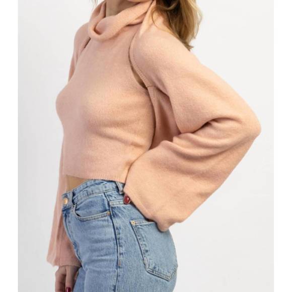 NEW MIMOSA the maddie sweater set in blush - Picture 4 of 6